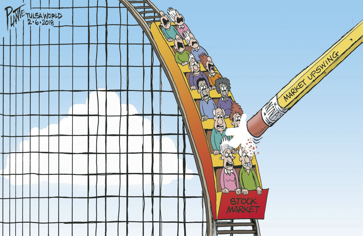 Bruce Plante Cartoon: The Stock Marrrrrrrrrket!